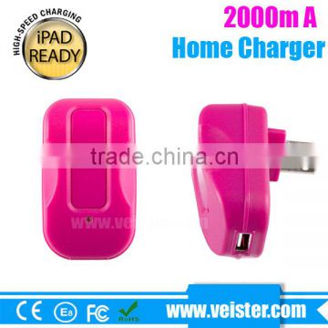 5V2100mA US USB TRAVEL CHARGER FOR iPhone/Samsung