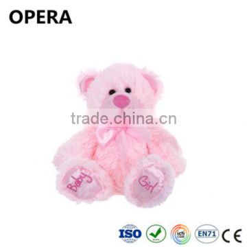 2016 hot stuffed coloured teddy bear toy