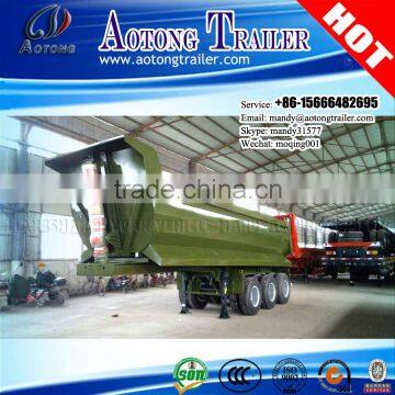 60 ton 3 axle rear dump trailer, tipper trailer for sale