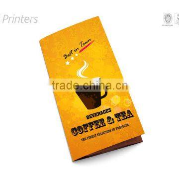 Cafe express hi quality menu card printing from Indian printer