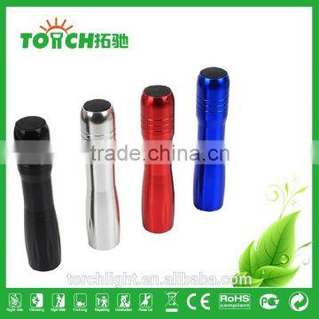 Super Bright Mini Colorful Led Flashlight for Gifts Use AA Battery photo-2