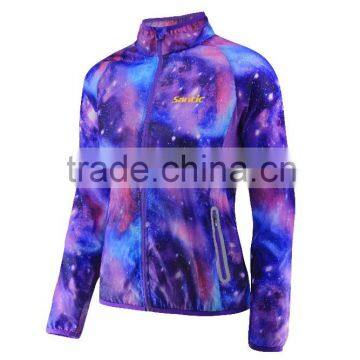 2016 NEW LIGHT SHELL JACKET LADIES RUNNING JACKET WOVEN CUSTOM ACKET