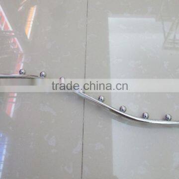 Chrome 9 ball display hook for oval tube hangrail KF-H004