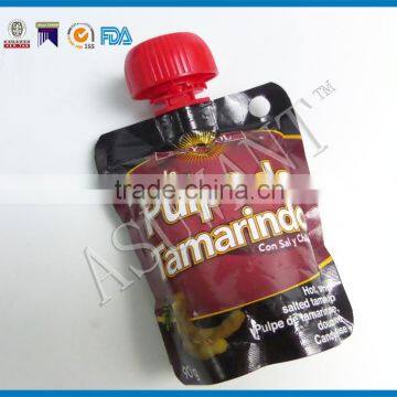 Heal Seal Aluminum Foil Liquid Stand up Pouch With Plastic Spout With Screw Cap photo-3