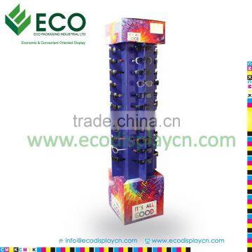 cardboard floor display stand , paper sunglasses display , cardboard promotional display stand