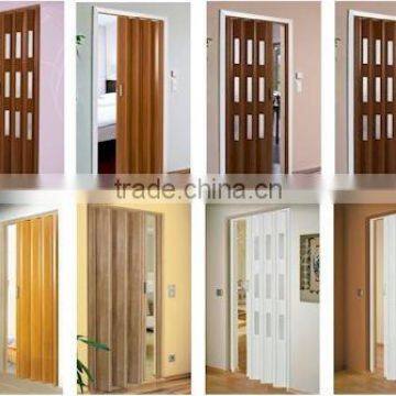 Interior Position PVC Accordion Doors/pvc folding door