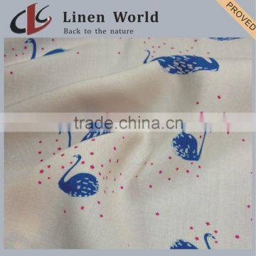 15s*15s High Quality Printed Linen Cotton Blend Fabric