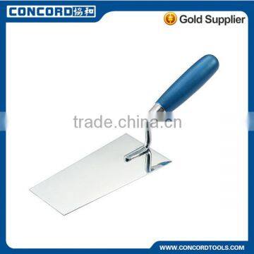 20cm Stainless Steel Bricklaying Trowel with Wooden Handle , Flooring Trowel