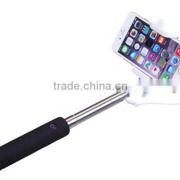 2015 hot selling wired Selfie Stick Extendable Monopod , mini Selfie-Stick monopod With cable for samsung galaxy s4