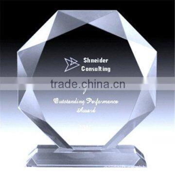 customized Souvenir gift diamond shape crystal award