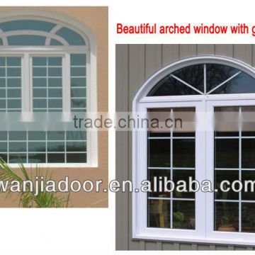 fashionable casement new style Aluminum arched casement window