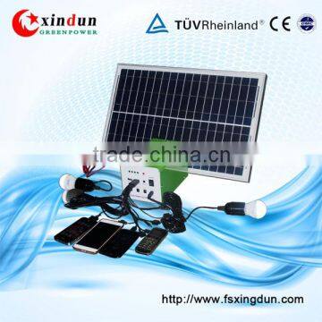 XD-T hot sale portable off grid 30w 7AH 12v solar kit dc system