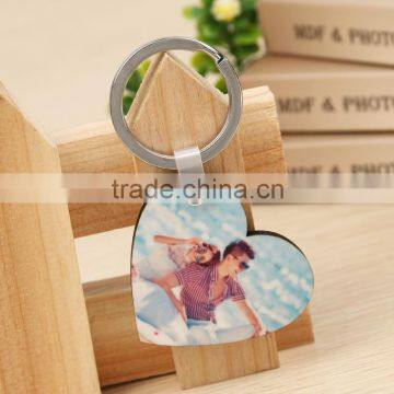 High quality Customized sublimation blank mdf keychain