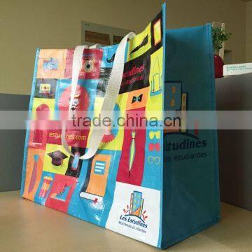 Super Market Fashion Design Bopp Laminated pp Woven Bag