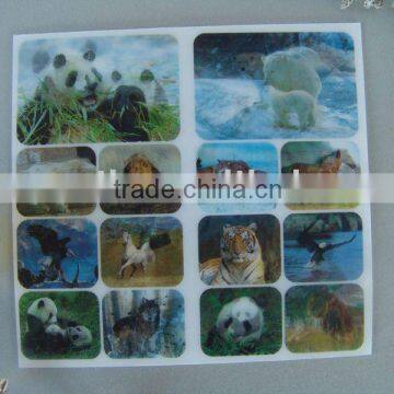 popular 3D lenticular sticker for childred playing