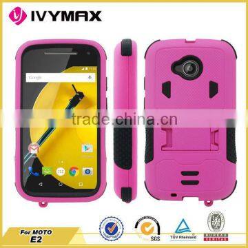 For Motorola E2 case silicone pc back cover case