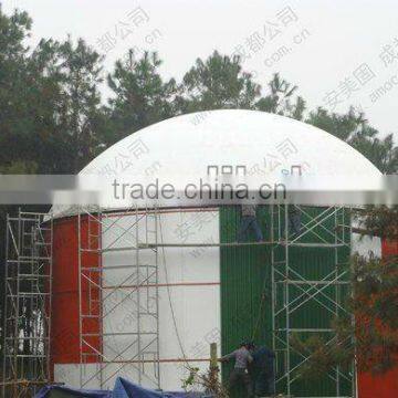 Amoco Semi-sphere Biogas Storage Tank on Biogas Digester