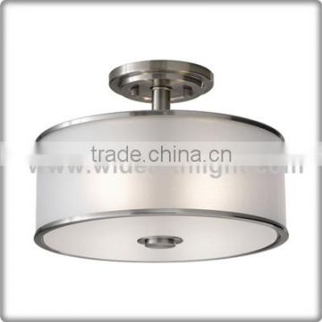 UL CUL Listed Hotel Round Drum Ceiling Light With Frosted Glass Shade C40732