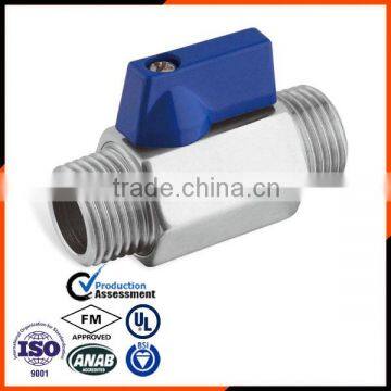 M/M Mini stainless steel Ball Valve