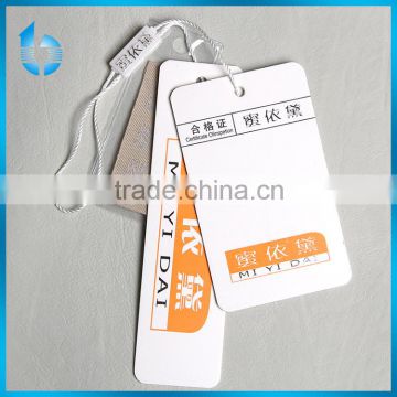 Hangzhou printing factory manufacture 3 pieces set of paper hangtag for girls baggy trousers