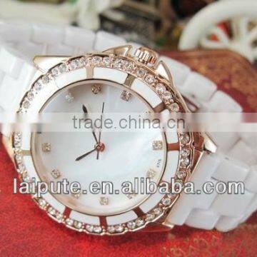 2013 new high quality top brand ceramic watches wtih pc movt wrist watch