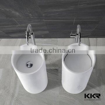 made-in-china shenzhen poly marble free standing modern wash basin