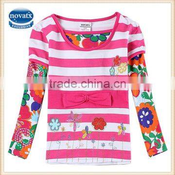 (H5197) 2-6Y new arrive embroidery girls long sleeve dresses high quality nova kids dresses wear wholesale