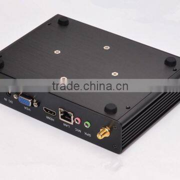 Tele/mini Chassis/mini PC /fanless HTPC/tv Box/industrial Personal Computer With Quad Core 2980U