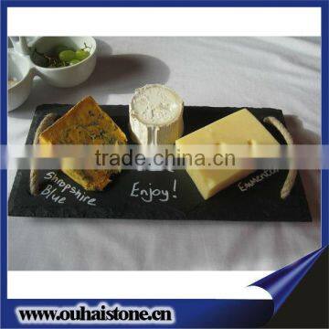 Hot sale restaurant slate stone cheese serving tray