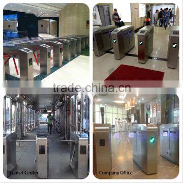 HOT!! SS304 Three Arm Drop Turnstiles for Card Swipe Door Entry Systems photo-3