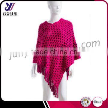 Factory free sample wholesale 2016 fashion knitted shawls pashmina scarf (accept the design draft)