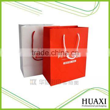 Huaxin high quality recycled glossy laminated paper gift bags