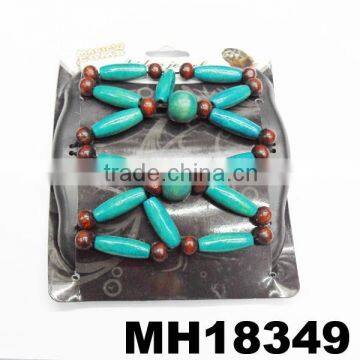 Wholesale Hand Made Colorful Wood Beaded Hair Comb photo-6