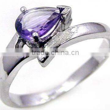 .925 Sterling Silver Ring Jewelry Wholesale Silver Jewelry With Amethyst Gemstone