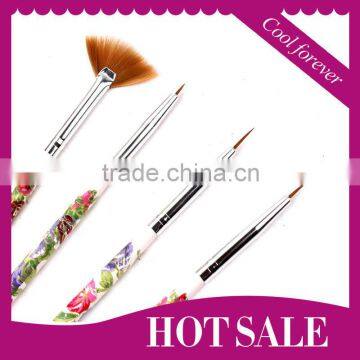 2013 New Arrival 4pcs Professional Kolinsky acrylic nail brush