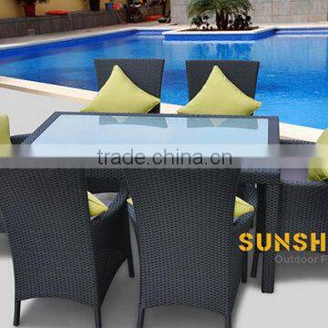 China shunde furniture factory- outdoor rattan dining set FCO-014