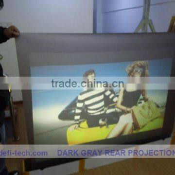 High quality R rear projection film foil for shop/mall wi ,high contrast grey color,for shop