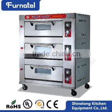 2016 Commercial Bakery Equipment 3-Layer 6-Tray Gas Industrial Bakery Equipment