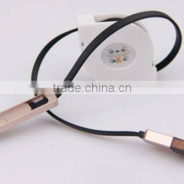2 in 1 Usb Retractable Cable,usb Micro Cable,micro Usb Charge Cable for IPhone 6 photo-3