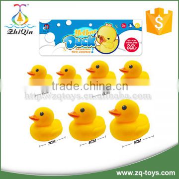 2016 Cute bath rubber yellow duck toy