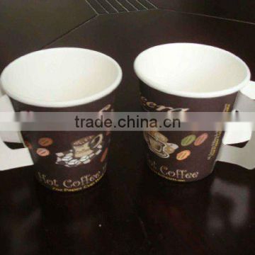 8oz single wall paper cup with handle