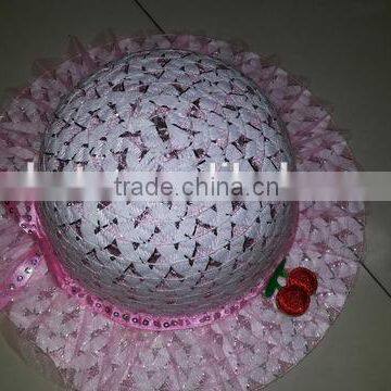 Top level customized children's cute straw hats