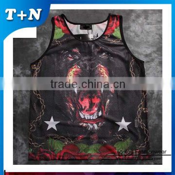 custom printed gym stringer tank top wholesale