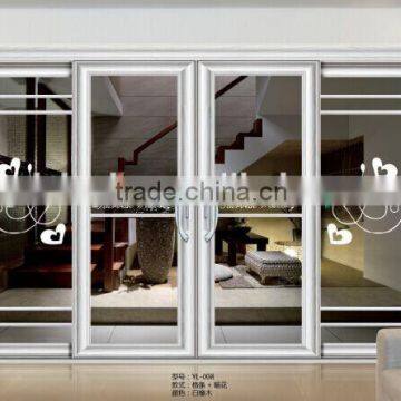 Used flower pattern balcony door sliding glass door