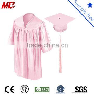 Kindergarten Graduation Cap and Gown Shiny Pink