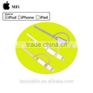 OEM Grey Nylon Braided Mfi Certified Usb Data Charger Cable photo-2