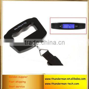 50kg LED blue backlight Digital Luggage Scale