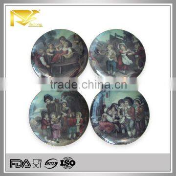 home decor 8 '' round ceramic modern home decor plates, decorative disposable plates