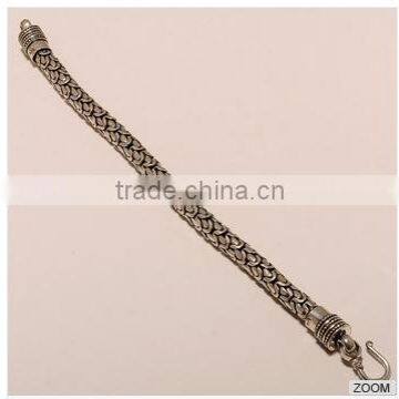 B0016-STERLING SILVER BEAUTIFUL CASUAL WEAR REGULAR PLAIN SNAKE BRACELET 61.55