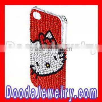 Cute Crystal hello kitty phone cases for 4/4S Wholesale